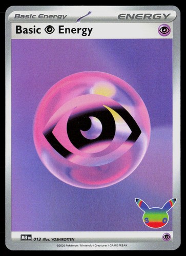 Basic Psychic Energy 013 Holo 30th Celebration MEE Pokemon NM