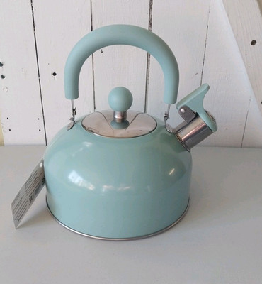 NEW Classic Stainless Steel Whistling Tea Kettle Pot 2 Quart Qt. Kitchen Coffee