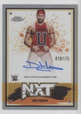 2025 Topps Chrome WWE NXT Refractor 70/175 Duke Hudson #NXT-DHD Auto ob9