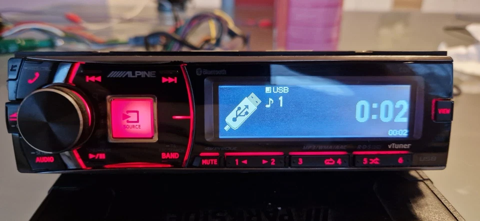 ALPINE CDE-178BT 1-din AUTORADIO CD FM USB BLUETOOTH TOP ZUSTAND EINWANDFREI - Bild 3 von 4