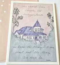 Vintage Greeting Card Flavia House You Know the Things I Dream About