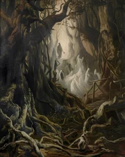 Enchanted Forest | Ghostly Fog & Trees | Vintage Oil Painting | Museum Art