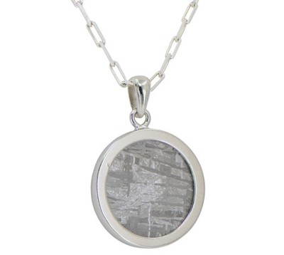Beautiful GIBEON meteorite pendant I Sterling Silver - TOP METEORITE Jewelry