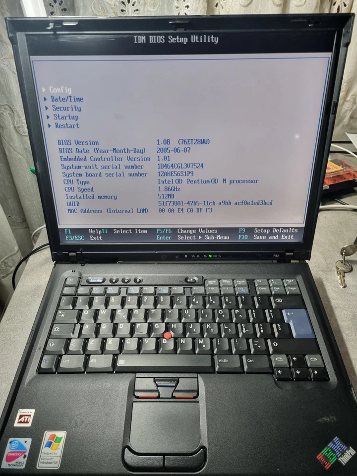 IBM ThinkPad R52 - 40 GB HDD, Intel Pentium-M, 512 MB RAM - Immagine 3 di 4