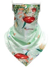 FISHEAL UV Sun Protection Face Scarf Mask, One Size, Green Dragonfly 