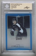 2015 Leaf Metal Pre-Production Proof Opaque Blue Unsigned 1/1 Tyler Benson 3xv