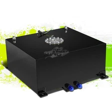 15 GALLON/57L LIGHTWEIGHT BLACK ALUMINUM GAS FUEL CELL TANK+SENDER 20X17.5X10