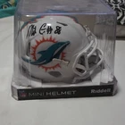 Mike Gesicki Miami Dolphins Autographed Riddell SPEED Mini Helmet Certificate