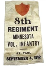 ✅G.A.R. 8TH REGIMENT-MINNESOTA VOLUNTEER INFANTRY 9/4/1912 REUNION 4 1/2" RIBBON