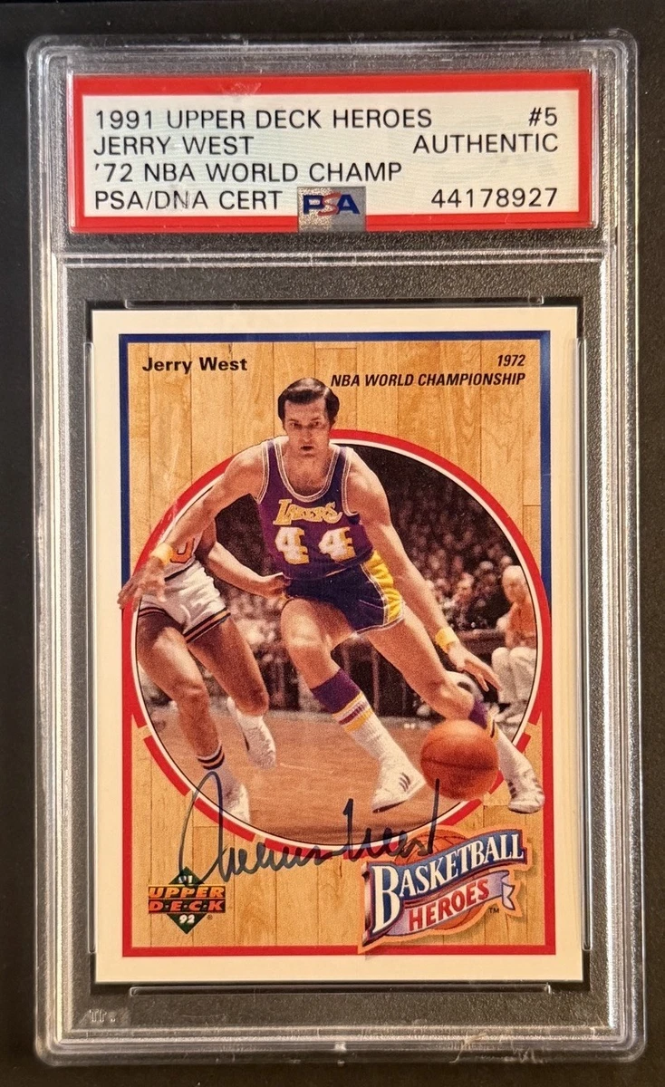 Upper Deck Jerry West Basketball Autographed Sports Trading Cards