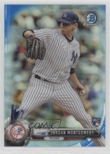2017 Bowman Chrome Blue Refractor 8/150 Jordan Montgomery #44 2d9