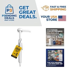 Versatile 5 Gallon Pump Dispenser for Shampoo, Detergent  More - Eco-Friendly