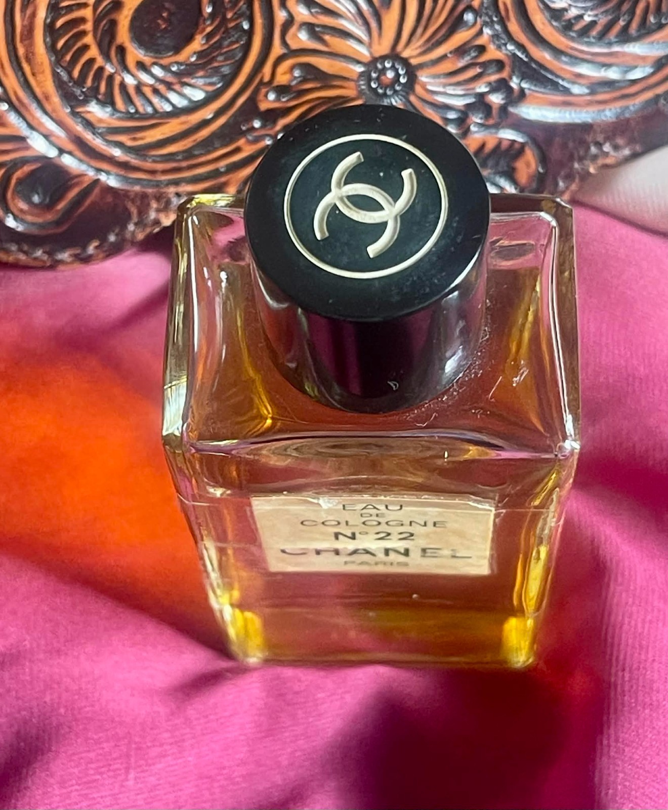 Vintage Chanel No.22 Paris Eau de Cologne Splash Bottle 4 Fl Oz