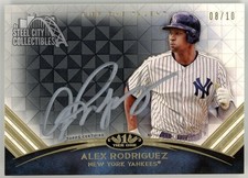Alex Rodriguez 2018 Topps Tier One Talent Autograph Card #TTA-ARO 08/10