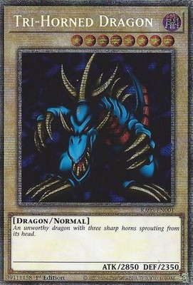 遊戯王Tri-Horned Dragon Ultra Rare【Mint】① Near Mint, English Yu Gi Oh Tri-Horned Dragon - RA05-EN001