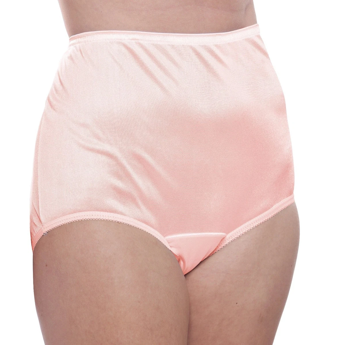 Nylon Pink Brief Panties for Women for sale | eBay