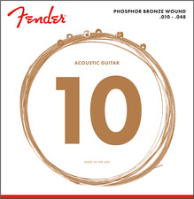 Fender 60XL Phosphor Bronze Acoustic Guitar Strings Extra Light Gauge 10-48