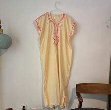 Vintage Embroidered Caftan Dress