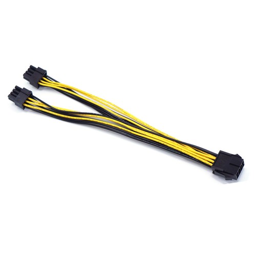  3 sztuki 8pin żeński do 2 portów dual 8 pin 6p + 2p męska grafika GPU - Zdjęcie 7 z 12