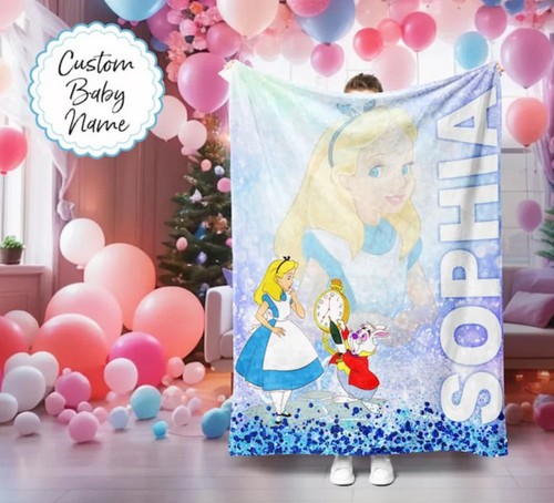 Personalized Princess Blanket, Custom Cartoon Blanket, Princess Cartoon - Picture 10 of 10