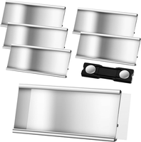 Magnetische Namensschilder Set 5 StüCk FüR Kleidung Aluminium 72X35Mm