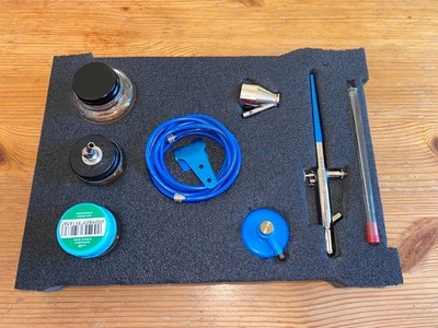 airbrush-set badger 150, vintage, tw. defekt