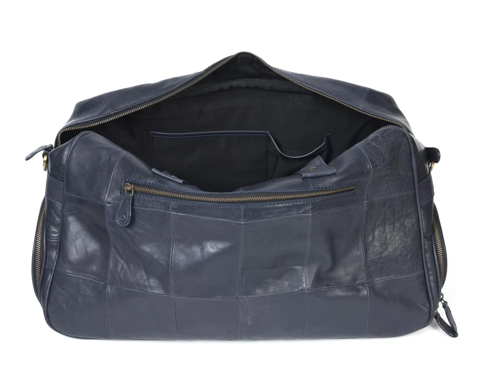 Bolso de Lona de Cuero Aaron para Hombre, 30L Bolsas de Lona para Ropa de Fin de Semana... Foto 4 de 4