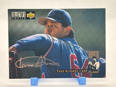 Tavo Alvarez 1994 UD Collector's Choice Rookie Class Silver Signature #654 Expos