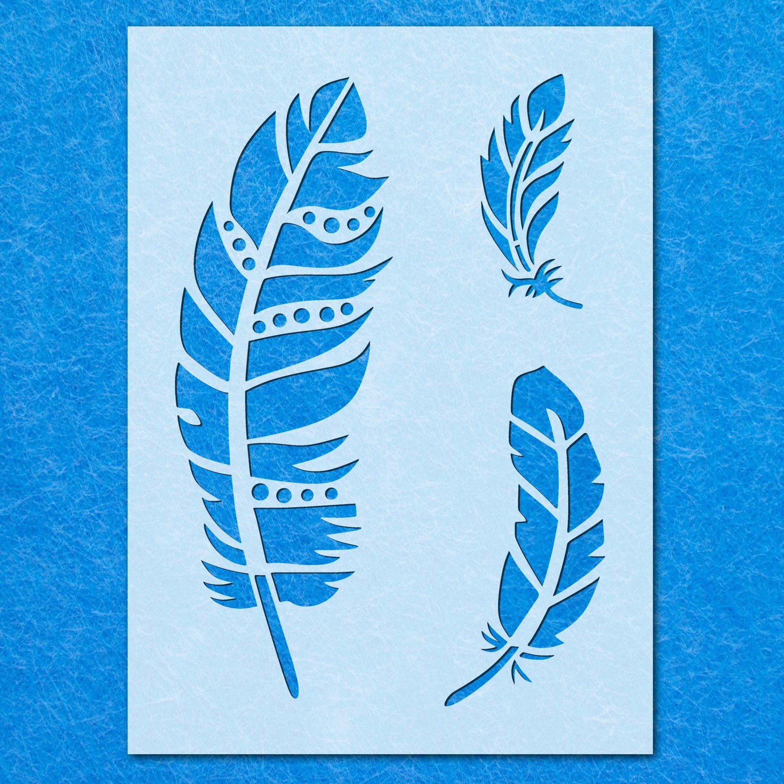 Bird Birds Feathers Stencil: Mylar Airbrush Wall Art Painting Crafts , DIY