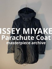 ISSEY MIYAKE FETE parachute coat IF72FA001 black size 2 used Japan