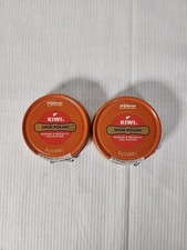 Lot Of 2 Kiwi Shoe Polish Tan Quick Shoe Polish Shine Wax Paste 32g Tin