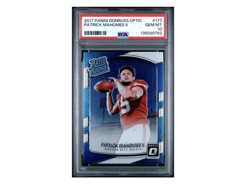2017 Panini Donruss Rated Rookie Patrick Mahomes PSA 10 CHASER Read Description
