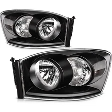 Fit For Dodge Ram 1500 2500 3500 2006-2008 Headlights Headlamps Left Right
