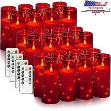 Flameless LED Candles Timer Function Battery Operated Decorative String Lights