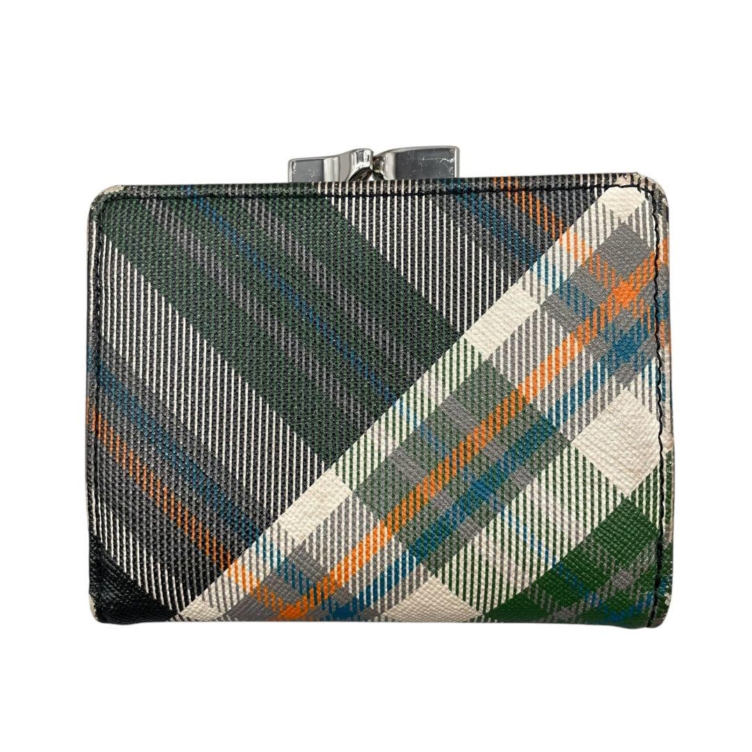 Vivienne Westwood Tri-Fold Wallet Tartan Check Orb
