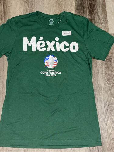 Copa America USA 2024 Conmebol Soccer Team Mexico T Shirt Green Medium $35 - Picture 2 of 2
