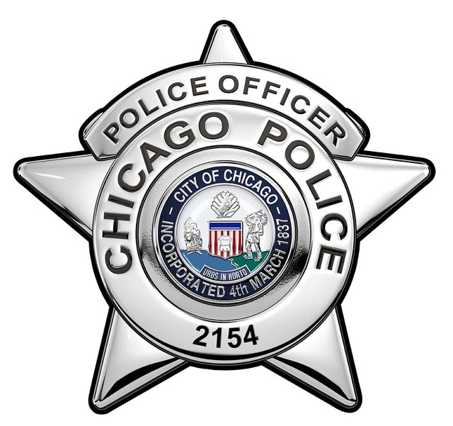Chicago Police Department Police Officer Badge All Metal Sign With chicago-police-department-police-officer-badge-all-metal-sign-with