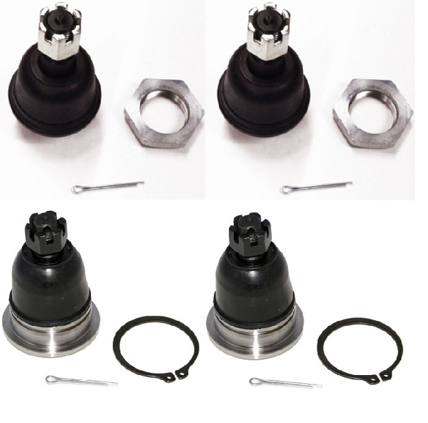 FRONT SUSPENSION UPPER + LOWER BALL JOINT SET For NISSAN NAVARA D22 2.5TD 1998+