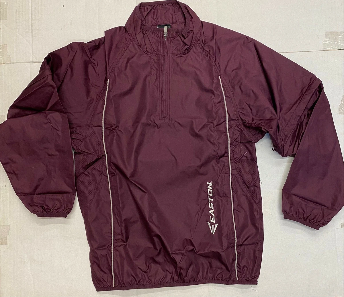 Easton Maroon Tremor Youth Long Sleeve Batting Jacket eBay