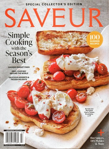 SAVEUR Magazine 100 Summer Recipes 2022 Special Collector's Edition - Foto 1 di 3