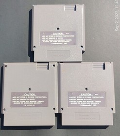 NES LOT TOP GUN, Bases Loaded 2nd season, Play Action Football AUTHENTIC FUN  85