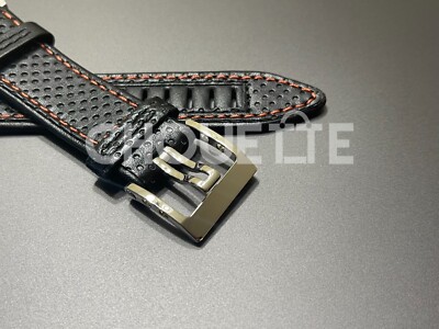 OEM Seiko Sportura Black Leather Watch Band 7T82-0AA0 OEM Seiko Sportura Black Leather Watch Band 7T82-0AA0