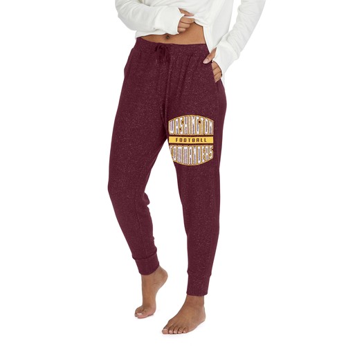 Zubaz Washington Commanders NFL Women's Marled Lightweight Jogger Pant - Picture 2 of 6