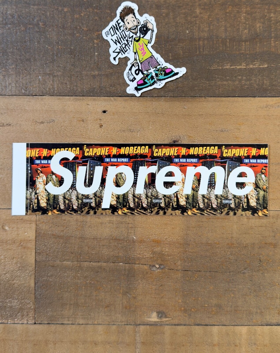 Supreme CNN Capone N Noreaga War Report Box Logo Sticker (FW16) | eBay