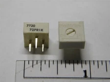 10 Vintage Helitrim 72PR1K 1K Ohm 3/8"Single Turn Cermet Trimming Potentiometers