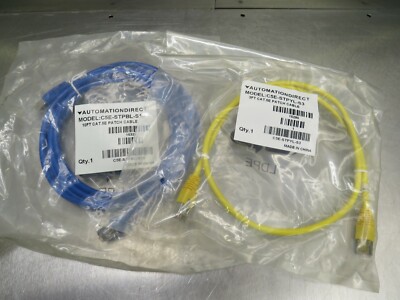 Automation Direct C5E-STPBL-S10 & C5E-STPYL-S3 Cable 