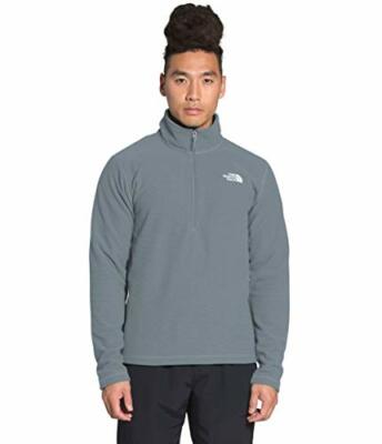 The North Face Mens 1/4 Zip Textured Cap Rock Gray Small New