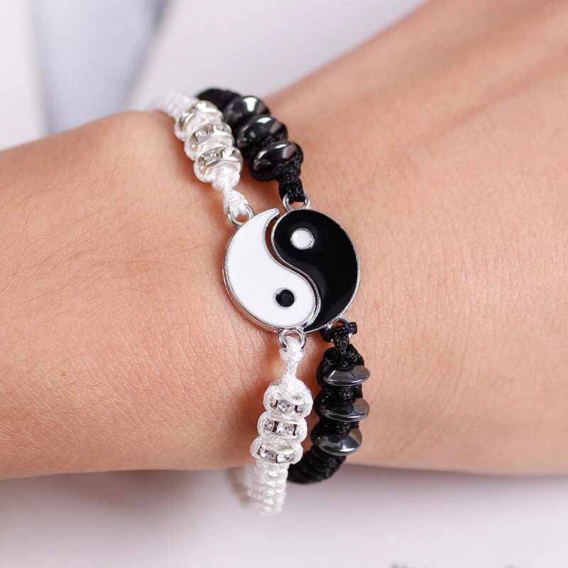Yin and yang couple best sale bracelet