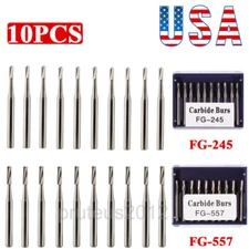 Clinic Dental FG-245/557 Tungsten Carbide Burs 1.6mm High Speed Drill