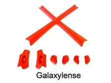 Earsock  Nose Pad Rubber Kits For Oakley Flak Jacket Sunglasses Red